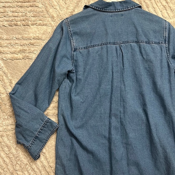 J. Crew Size S Jean Denim Tunic  Dress like NEW 🩵 - Picture 6 of 6